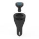 Celly BHDUOBK cuffia e auricolare Wireless Portatile Auto Bluetooth Nero