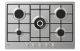Candy Timeless CDOY7W4X Acciaio inox Da incasso 74 cm Gas 5 Fornello(i)