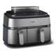 Philips 5000 series Airfryer doppio cestello con cottura a vapore, friggitrice ad aria da 9.0L, 19 metodi di cottura, App per ricette, NA555/00