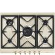 Smeg Coloniale Piano di cottura SRV876POGH Panna