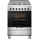 Electrolux RKK 61380 OX Cucina Elettrico Gas Nero, Acciaio inox