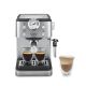 De’Longhi CLASSIC EM450.M Macchina da Caffè Manuale Espresso e Cappuccino, Compatibile con Polvere o Cialde E.S.E., Spegnimento Automatico, Serbatoio Estraibile da 1.7L, Potenza 1325W, 15bar, Metal