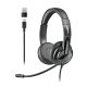 NGS VOX605 USB-C Auricolare Cablato A Padiglione Musica e Chiamate USB tipo-C Nero