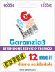 Estensione del servizio tecnico 12 mesi danno accidentale con massimale di copertura a 1000 euro