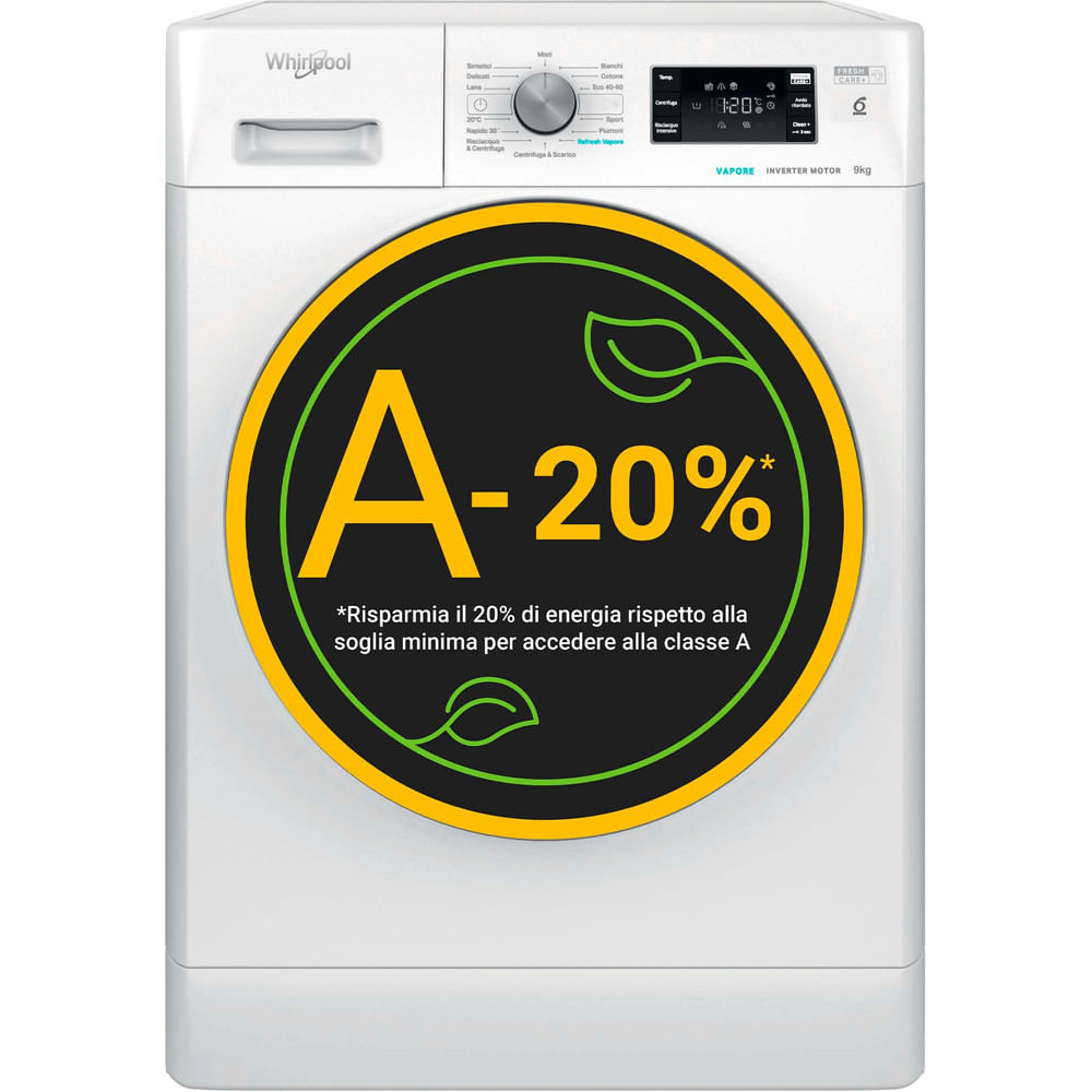 Whirlpool Lavatrice a libera installazione - FFB R849 BSV IT