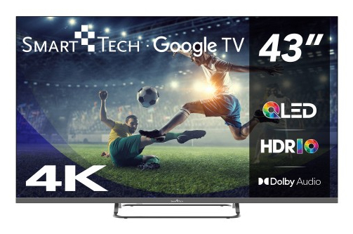 Smart-Tech 43QG02V TV 109,2 cm (43") 4K Ultra HD Smart TV Wi-Fi Grigio