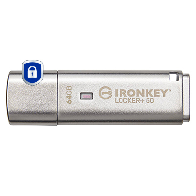 Kingston Technology IronKey 64GB IKLP50 AES USB, w/256bit Encryption