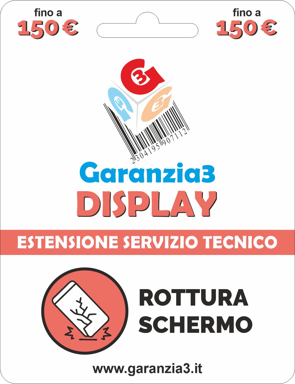 Servizio di assistenza tecnica 12 mesi di ripristino da rottura scherm