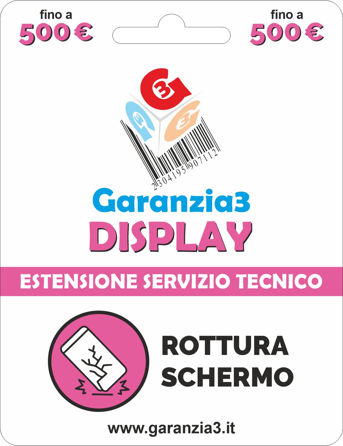 Servizio di assistenza tecnica 12 mesi di ripristino da rottura scherm